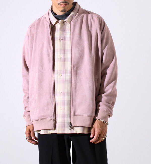 GLOSTER「【秋の新定番】フェイクスエードMA-1ジップブルゾン」|ブルゾン・スタジャン|