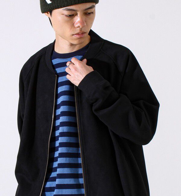 GLOSTER「【秋の新定番】フェイクスエードMA-1ジップブルゾン」|ブルゾン・スタジャン|