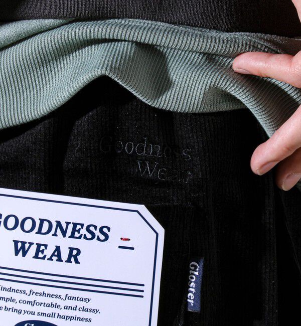 GLOSTER「【人気シリーズ/UNISEX/4サイズ/7色展開】GOODNESS コールパンツ」|チノ|