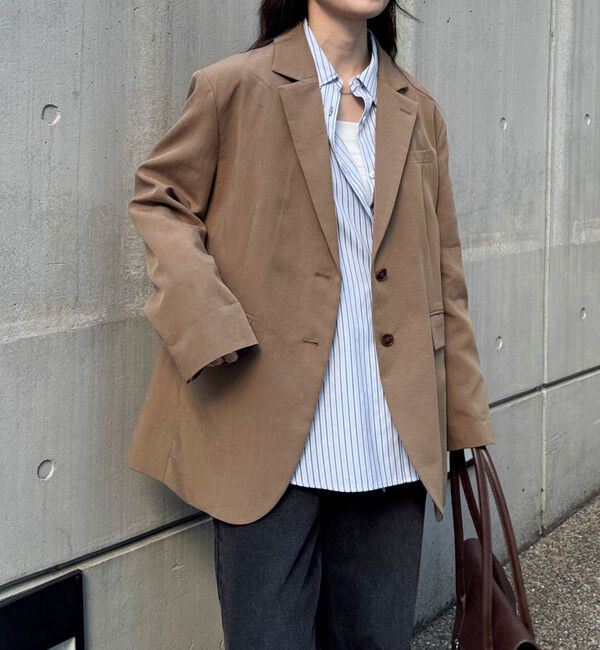 fredy emue「リネン混ラチネオーバージャケット」|テーラードジャケット|