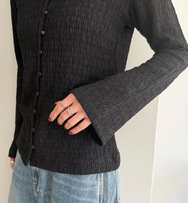 fredy emue「シャーリングカットブラウス」|Tシャツ・カットソー|