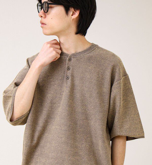 GLOSTER「【大人の抜け感】スノーウォッシュ ヘンリーネックプルオーバー」|ニット・セーター|