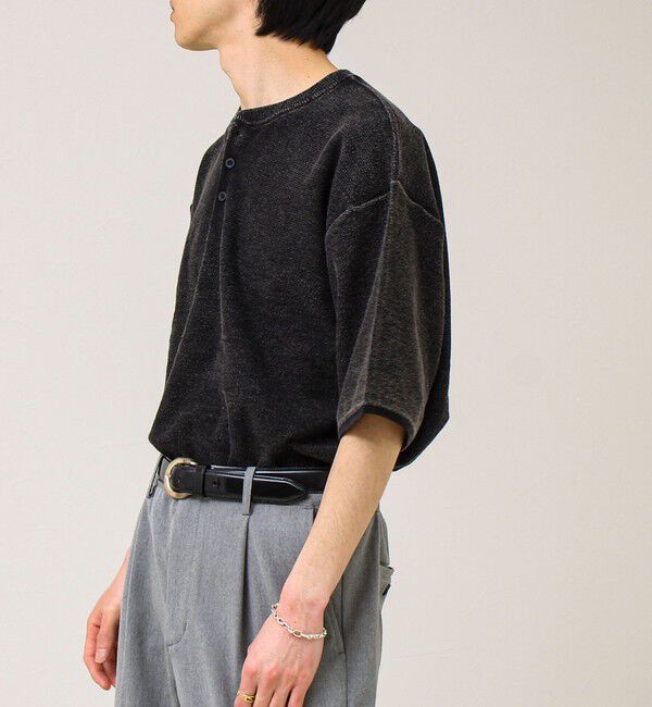 GLOSTER「【大人の抜け感】スノーウォッシュ ヘンリーネックプルオーバー」|ニット・セーター|