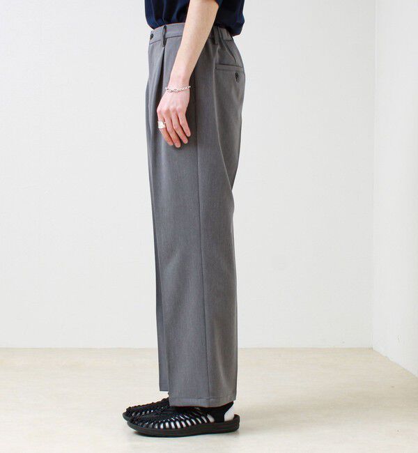 GLOSTER「【美シルエット】ミディアムストレート フレアパンツ」|チノ|
