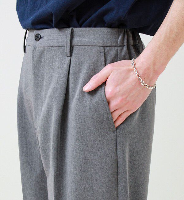 GLOSTER「【美シルエット】ミディアムストレート フレアパンツ」|チノ|
