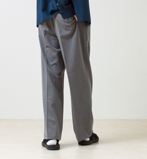 GLOSTER「【美シルエット】ミディアムストレート フレアパンツ」|チノ|