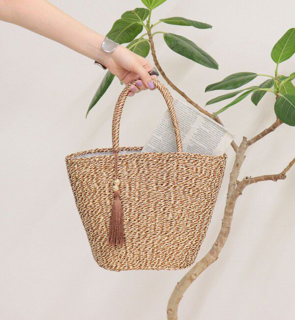 fredy emue「メタリックフィルムカゴバッグ」|かごバッグ|ブロンズ