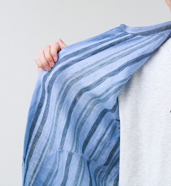 GLOSTER「【リネン100％】バンドカラーシャツ」|シャツ・ブラウス|