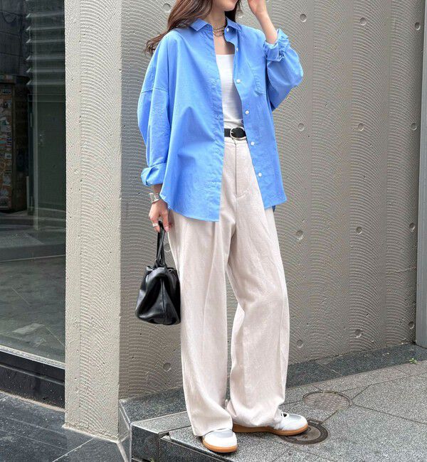 fredy emue「汗染み軽減加工COTTONオーバーシャツ」|シャツ・ブラウス|