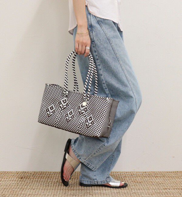 fredy emue「【Letra/レトラ】横長ミディハンドルメルカドバッグ」|かごバッグ|