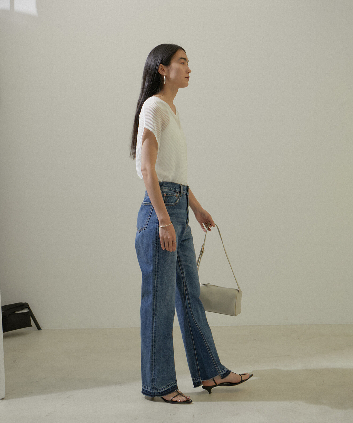 SALON adam et rope'「透かし編み2WAYメッシュプルオーバー【洗える】」|ニット・セーター|