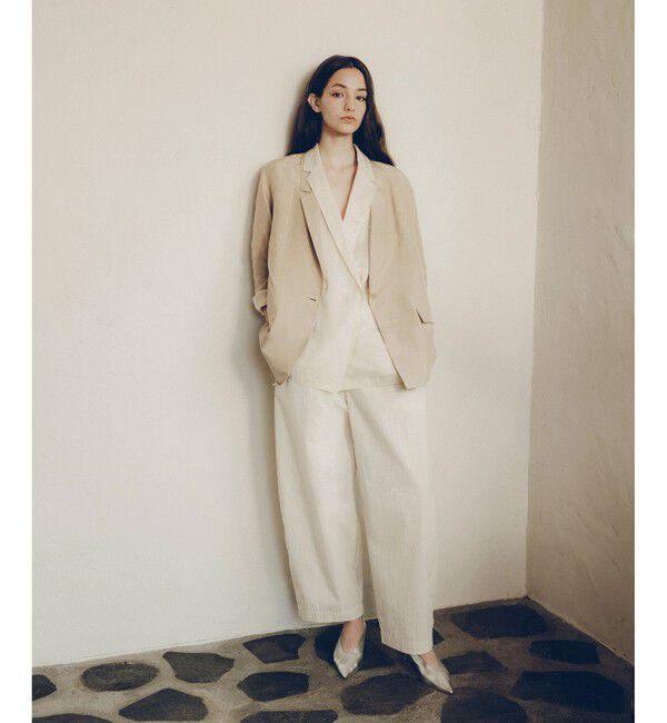 SALON adam et rope'「[25SS]GENTLE SILK ジャケット【セットアップ対応・洗える】」|テーラードジャケット|