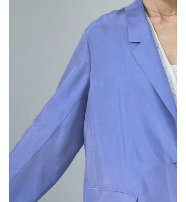 SALON adam et rope'「[25SS]GENTLE SILK ジャケット【セットアップ対応・洗える】」|テーラードジャケット|