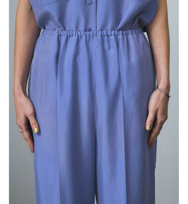 SALON adam et rope'「[25SS]GENTLE SILK パンツ【セットアップ対応】」|チノ|