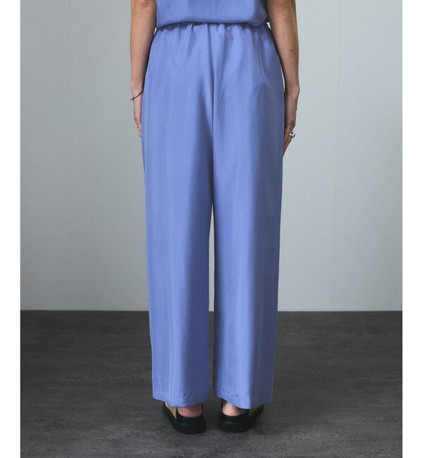 SALON adam et rope'「[25SS]GENTLE SILK パンツ【セットアップ対応】」|チノ|