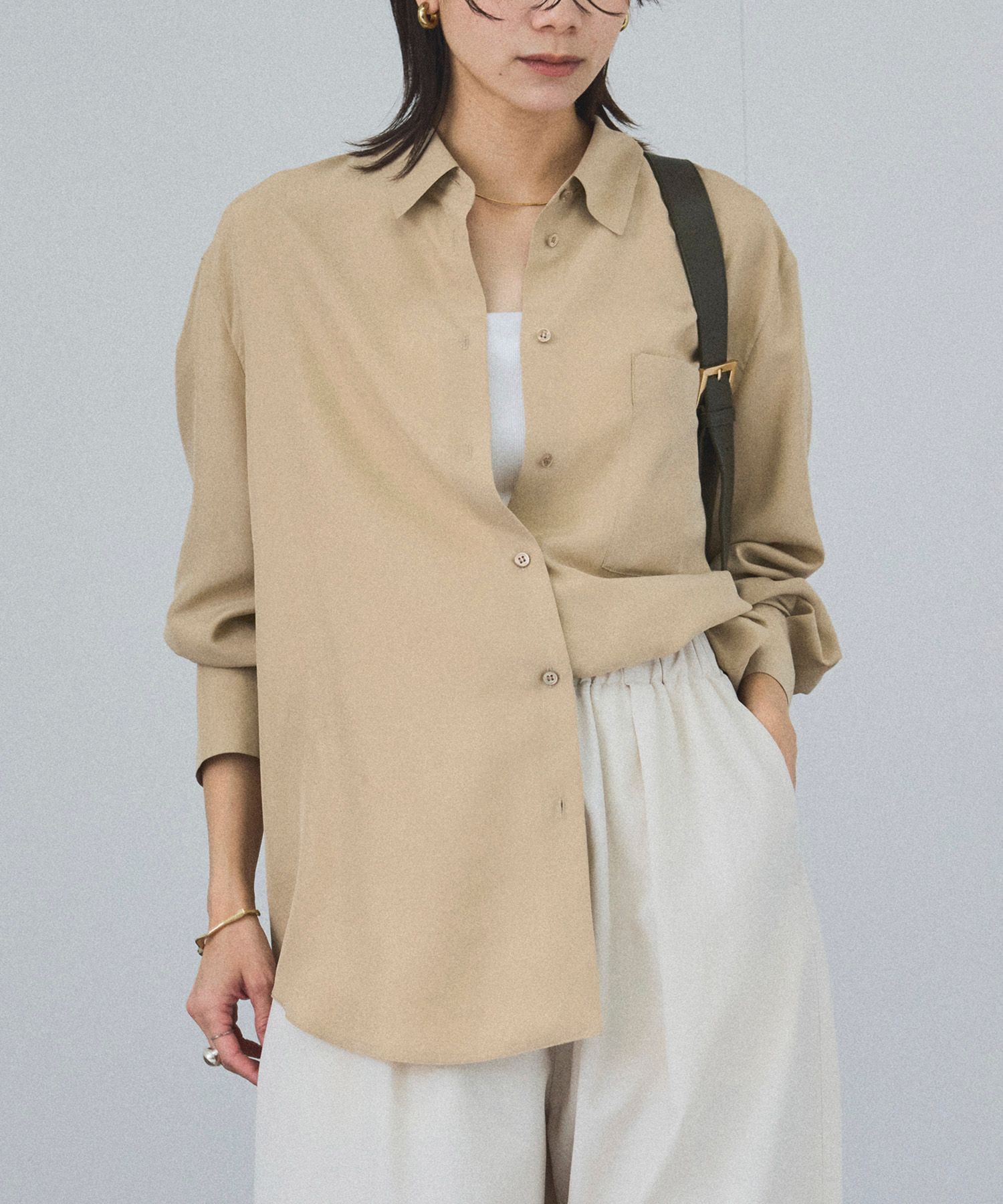 SALON adam et rope'「[25SS]GENTLE SILK シャツ【セットアップ対応】」|シャツ・ブラウス|