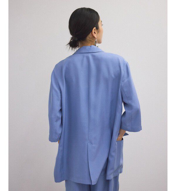 SALON adam et rope'「[25SS]GENTLE SILK ハーフスリーブジャケット【セットアップ対応・洗える】」|シャツ・ブラウス|