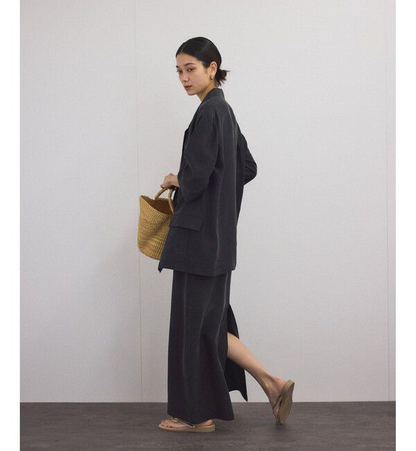 SALON adam et rope'「[25SS]GENTLE SILK ハーフスリーブジャケット【セットアップ対応・洗える】」|シャツ・ブラウス|