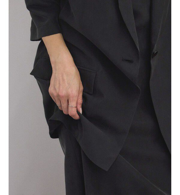 SALON adam et rope'「[25SS]GENTLE SILK ハーフスリーブジャケット【セットアップ対応・洗える】」|シャツ・ブラウス|