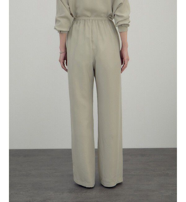 SALON adam et rope'「[26SS]GENTLE SILK パンツ / セットアップ対応・洗える」|チノ|