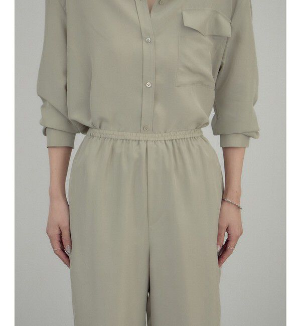 SALON adam et rope'「[26SS]GENTLE SILK パンツ / セットアップ対応・洗える」|チノ|