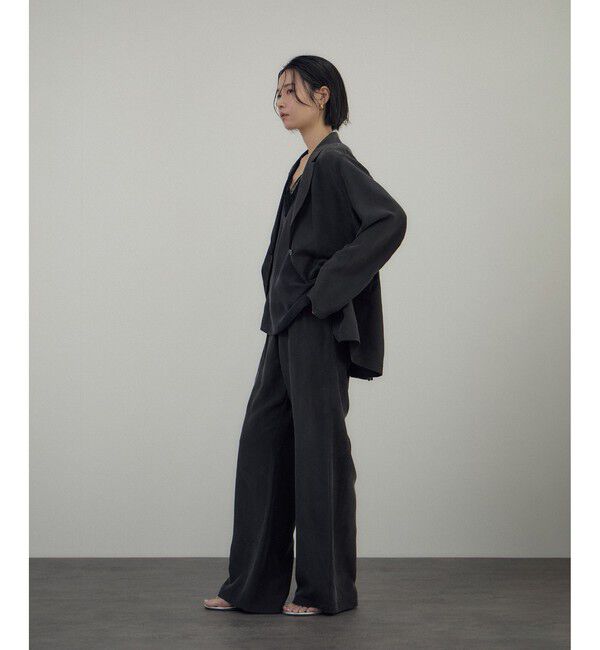 SALON adam et rope'「[26SS]GENTLE SILK パンツ / セットアップ対応・洗える」|チノ|