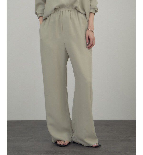SALON adam et rope'「[26SS]GENTLE SILK パンツ / セットアップ対応・洗える」|チノ|