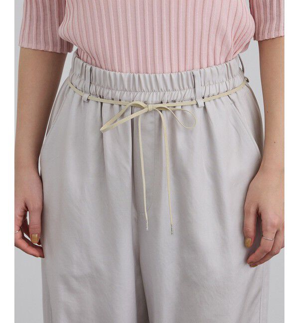 SALON adam et rope'「アセテートツイルイージーリラックスパンツ / セットアップ対応」|チノ|