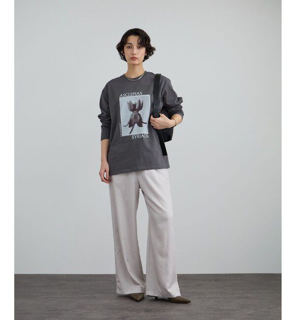 SALON adam et rope'「アセテートツイルイージーリラックスパンツ / セットアップ対応」|チノ|