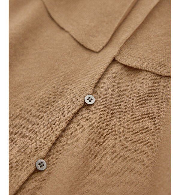 SALON adam et rope'「【WEB限定】ラッフルフリルシアーニットカーディガン」|カーディガン|