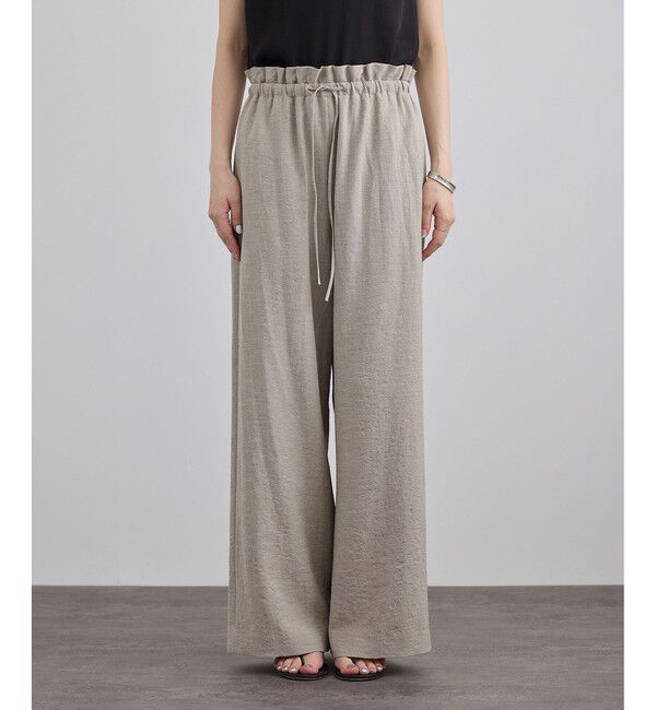 SALON adam et rope'「【WEB限定】リネンライクイージーパンツ / セットアップ対応」|チノ|