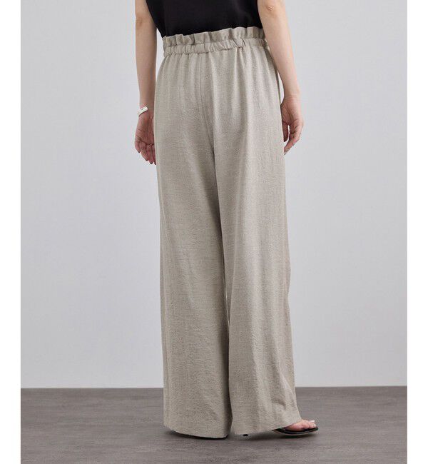 SALON adam et rope'「【WEB限定】リネンライクイージーパンツ / セットアップ対応」|チノ|
