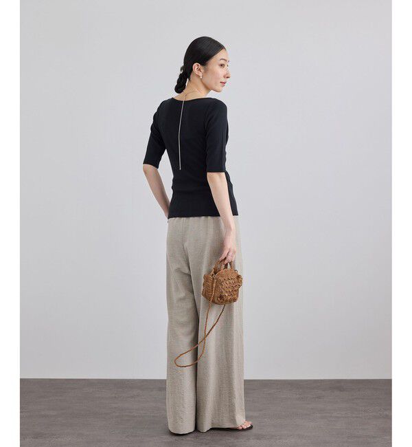 SALON adam et rope'「【WEB限定】リネンライクイージーパンツ / セットアップ対応」|チノ|