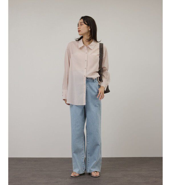 SALON adam et rope'「【KURO for SALON（クロ）】別注EASY TUCK DENIM LIGHT INDIGO / デニムパンツ」|デニム|