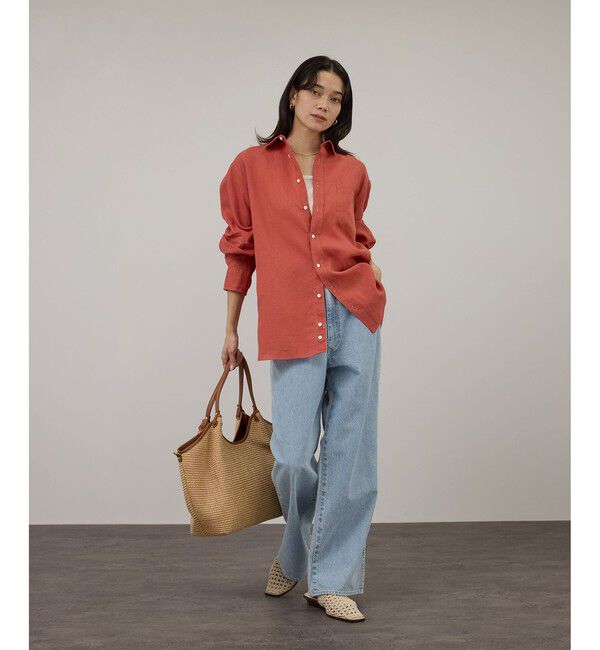 SALON adam et rope'「【KURO for SALON（クロ）】別注EASY TUCK DENIM LIGHT INDIGO / デニムパンツ」|デニム|