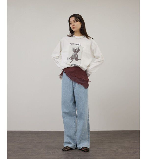 SALON adam et rope'「【KURO for SALON（クロ）】別注EASY TUCK DENIM LIGHT INDIGO / デニムパンツ」|デニム|