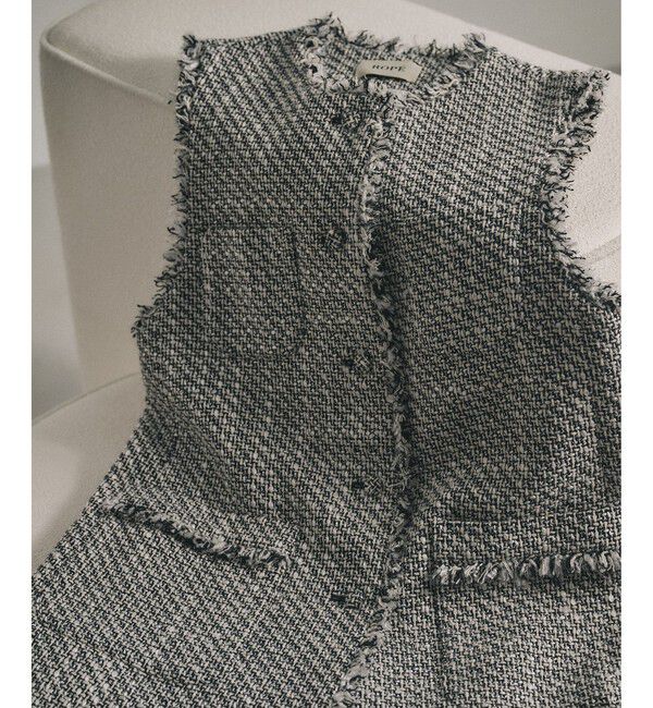 ROPE「ミックスツイードジレベスト」|ベスト・ジレ|