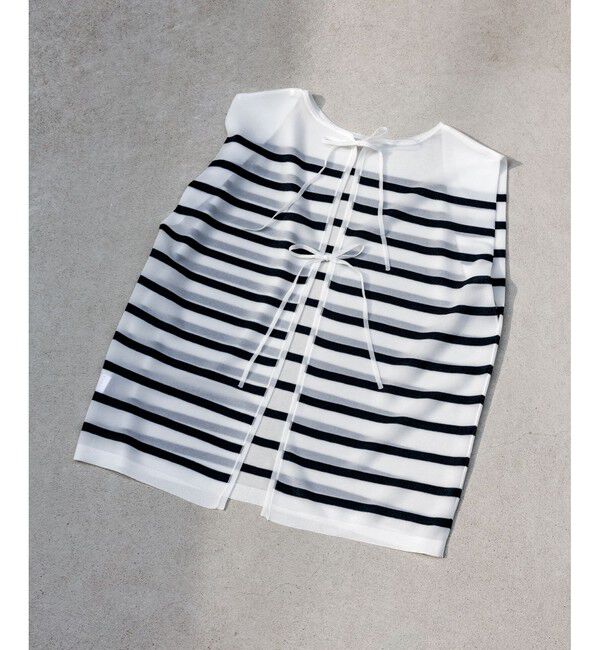 ROPE「シャイニー2WAYリボンブラウス/洗える」|シャツ・ブラウス|