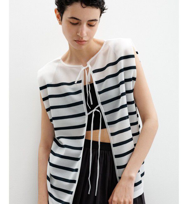 ROPE「シャイニー2WAYリボンブラウス/洗える」|シャツ・ブラウス|