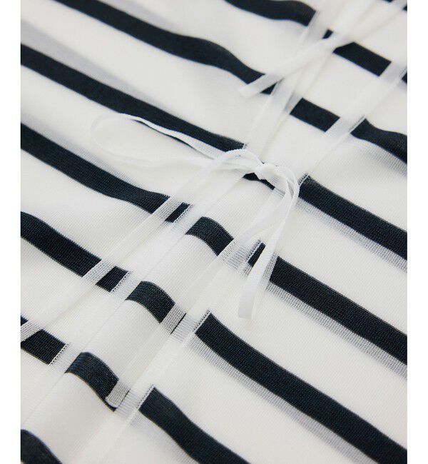 ROPE「シャイニー2WAYリボンブラウス/洗える」|シャツ・ブラウス|