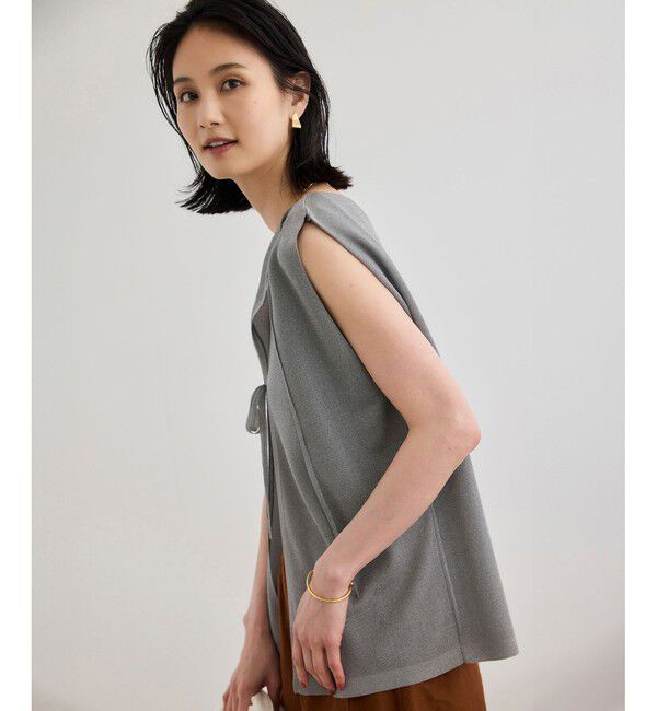 ROPE「シャイニー2WAYリボンブラウス/洗える」|シャツ・ブラウス|