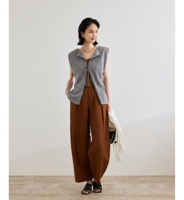 ROPE「シャイニー2WAYリボンブラウス/洗える」|シャツ・ブラウス|