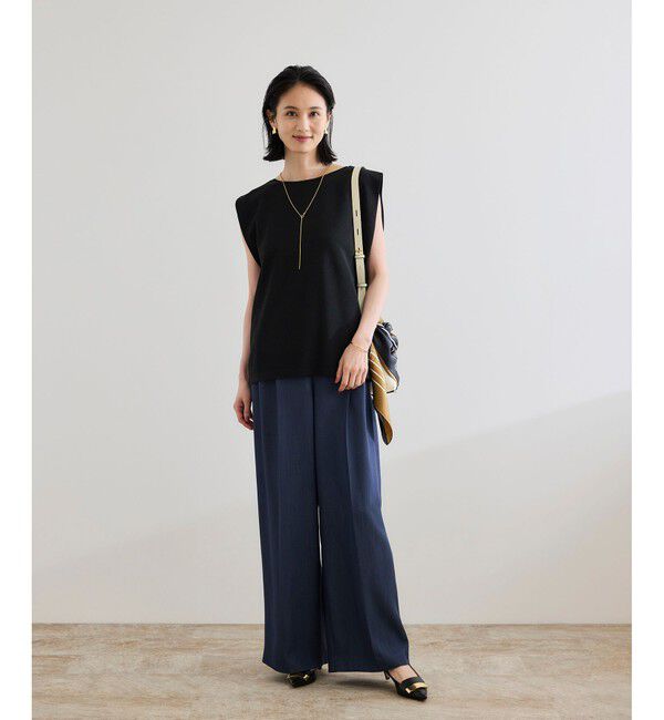 ROPE「シャイニー2WAYリボンブラウス/洗える」|シャツ・ブラウス|