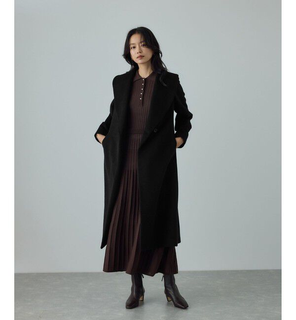 ROPE「プレミアムカシミヤ ショールカラーコート」|ステンカラーコート|