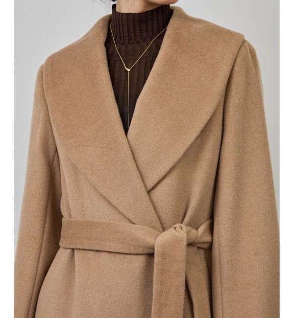 ROPE「プレミアムカシミヤ ショールカラーコート」|ステンカラーコート|