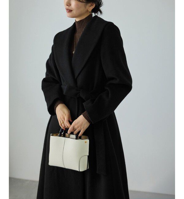 ROPE「プレミアムカシミヤ ショールカラーコート」|ステンカラーコート|