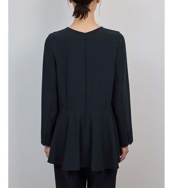 ROPE「トリアセダブルクロス デザインブラウス/イージーケア・セットアップ対応・25AW」|シャツ・ブラウス|