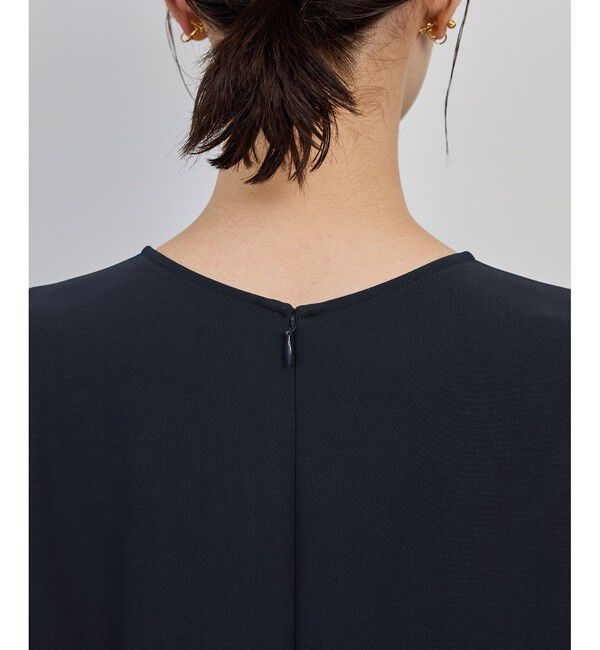 ROPE「トリアセダブルクロス デザインブラウス/イージーケア・セットアップ対応・25AW」|シャツ・ブラウス|