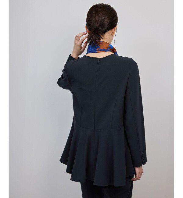 ROPE「トリアセダブルクロス デザインブラウス/イージーケア・セットアップ対応・25AW」|シャツ・ブラウス|