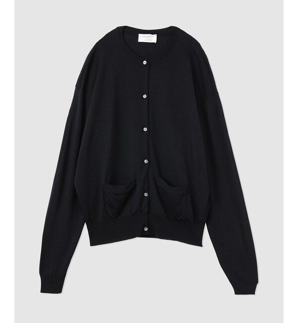 ROPE「JOHN SMEDLEY別注 CD（ジョンスメドレー別注/天竺ニットカーディガン）」|カーディガン|ブラック(01)